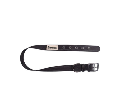 Barksey Black dog Collar