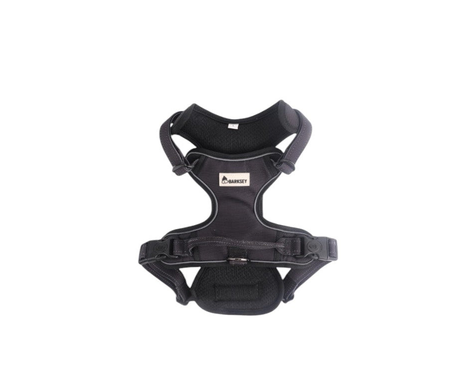 Barksey Black No-Pull Dog Harness