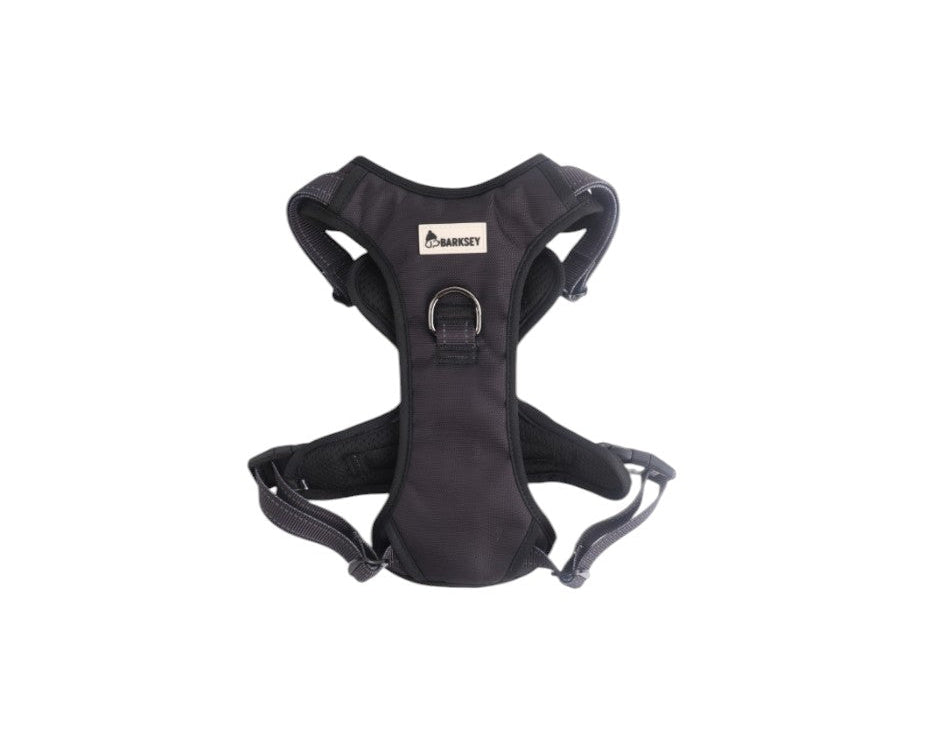 Barksey Black No-Pull Dog Harness